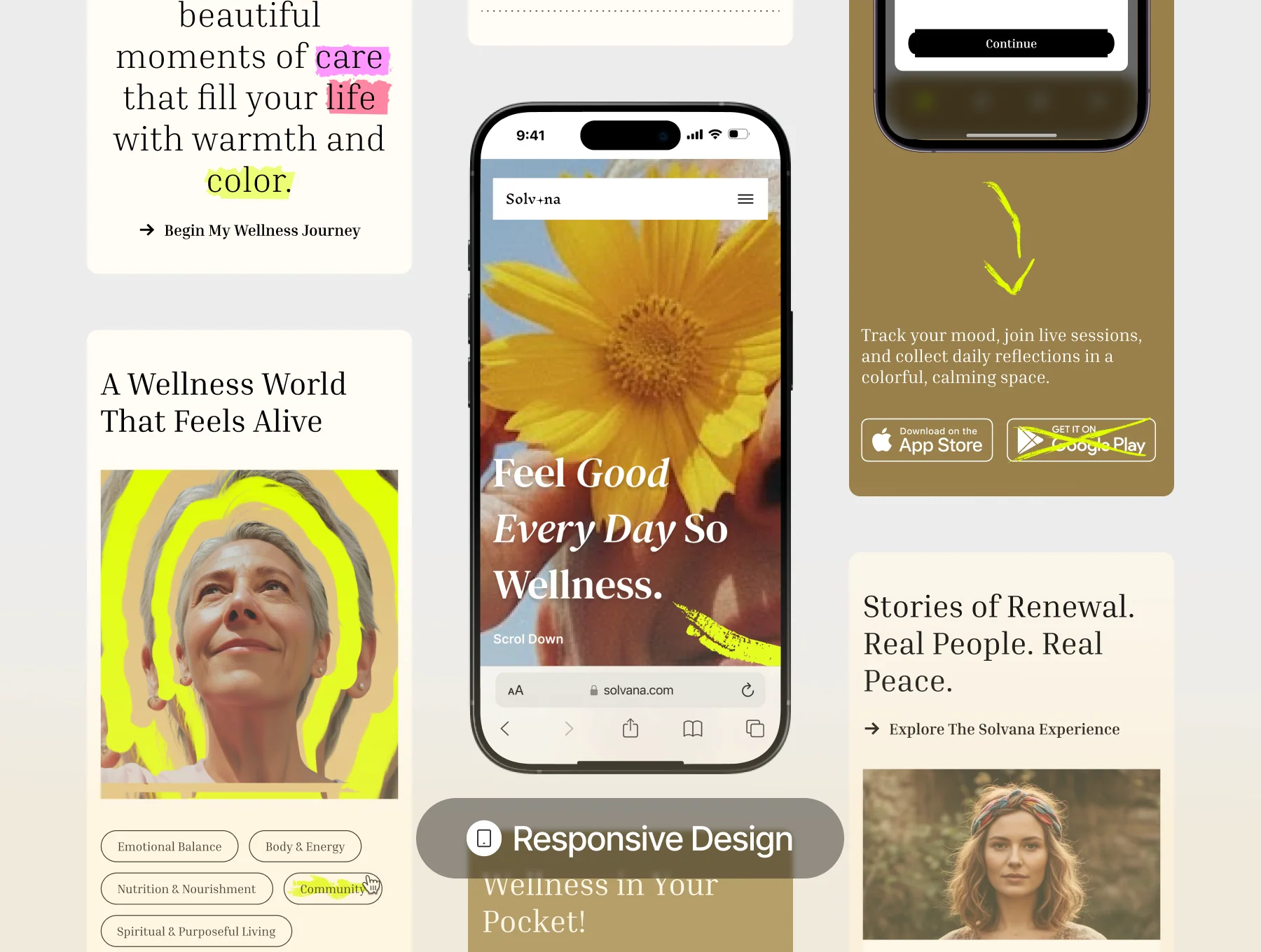 Solvana - Wellness Website UI KIT 3