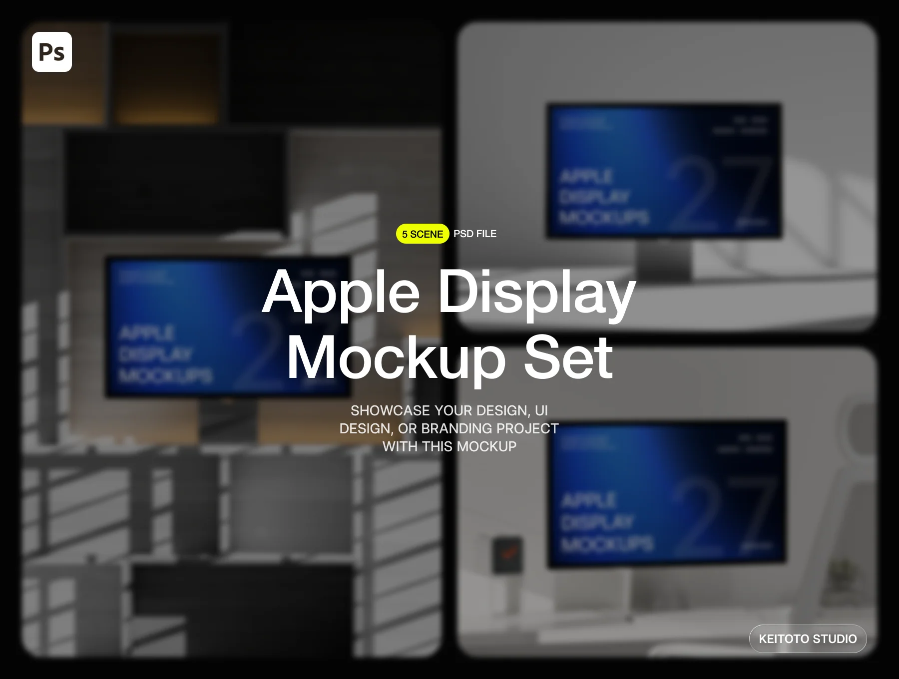 Solvane Premium Apple Display Mockup Bundle 2