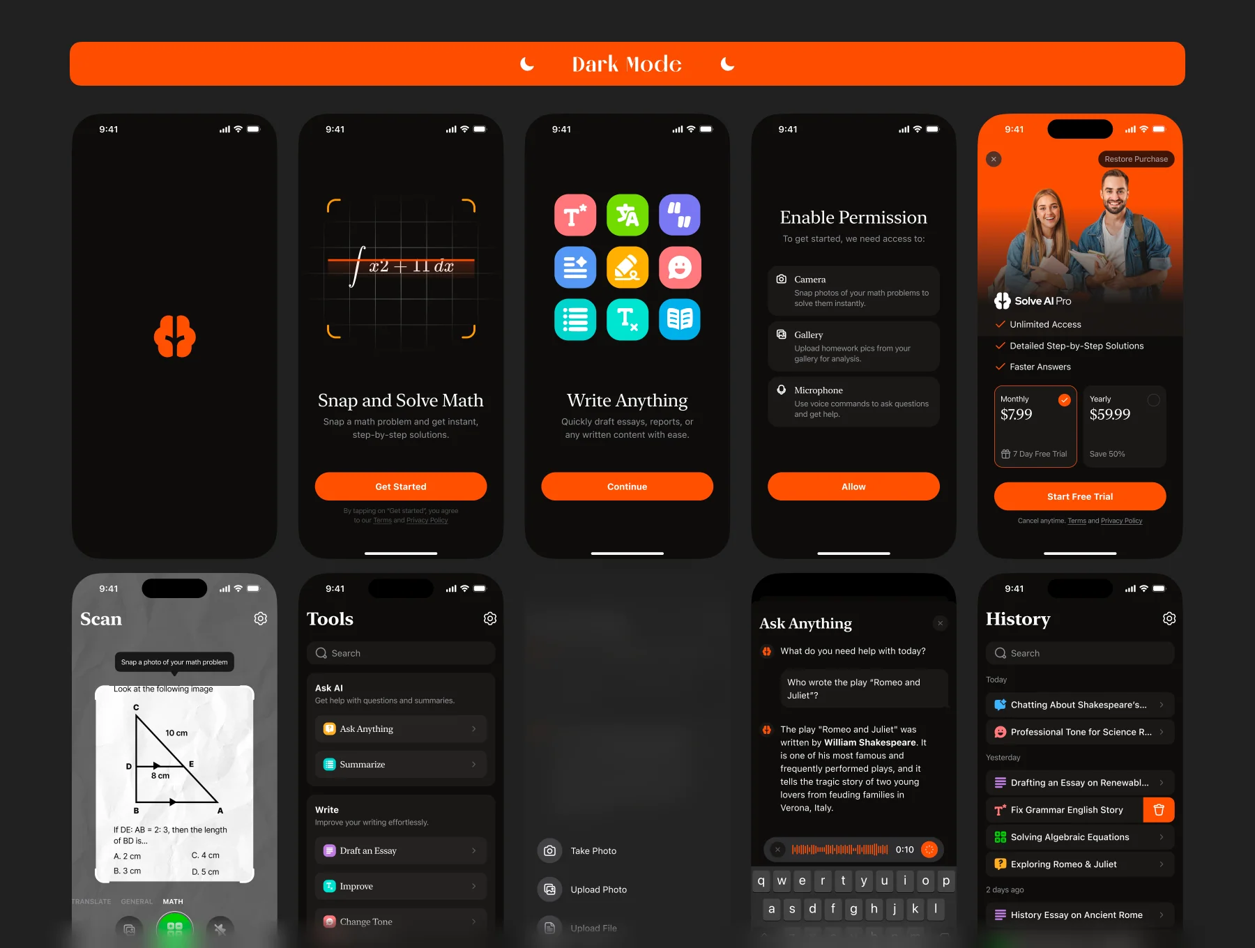 SolveAI: AI Homework iOS UI Kit 2