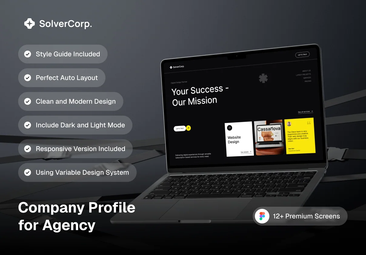 SolverCorp | Company Web Profile | Minimalist Style