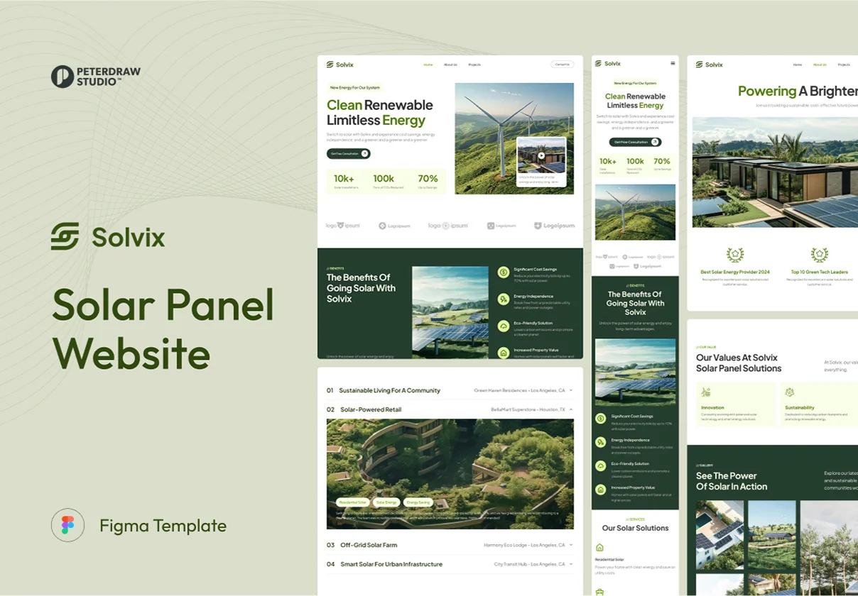 Solvix - Solar Panel Website
