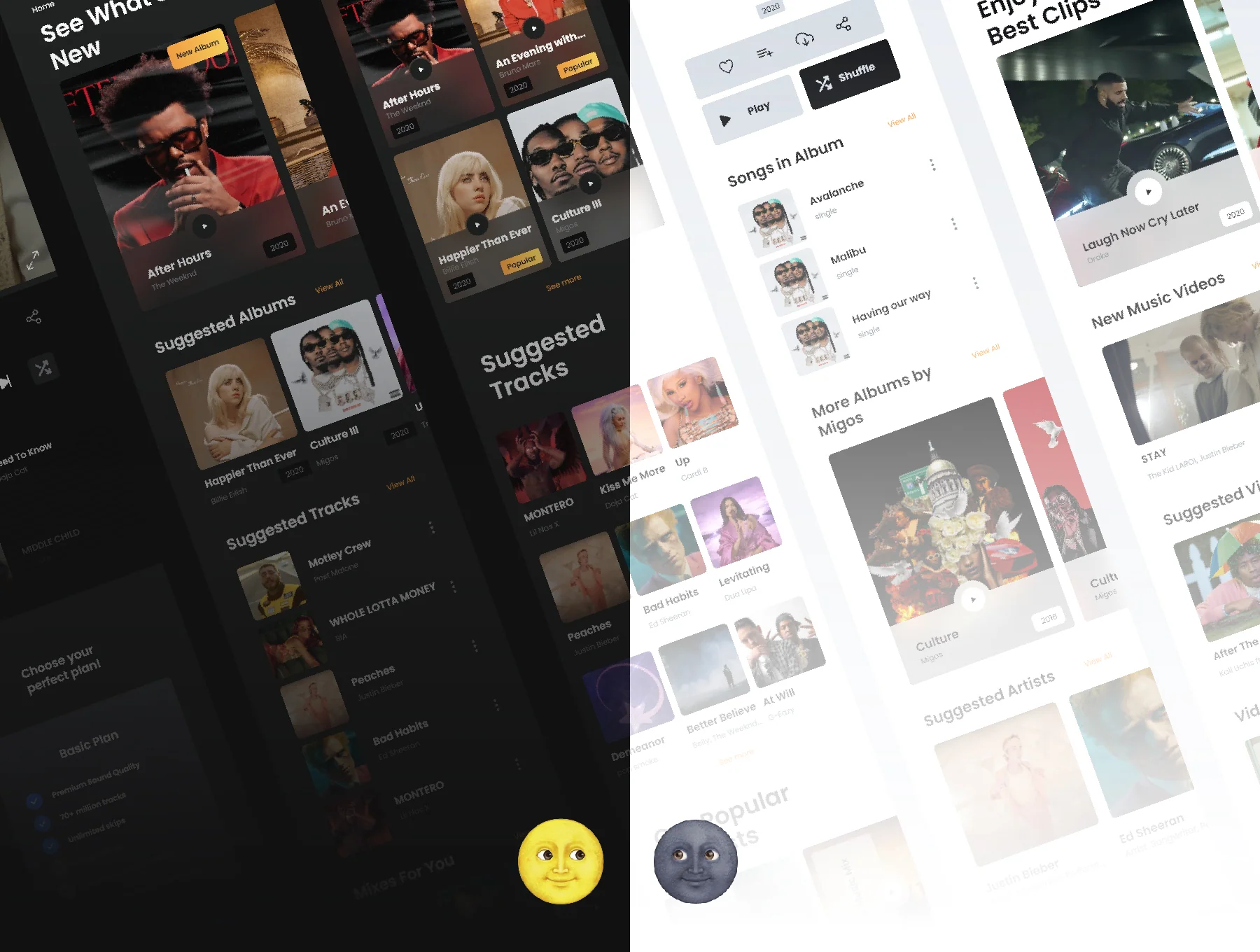 Songs, Playlists and Video Application - UI Kit BOOSTY 4