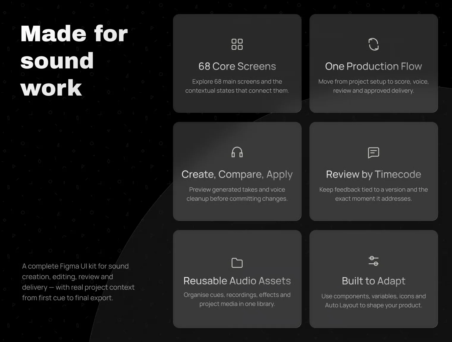 SONRA — AI Sound Studio UI Kit 4