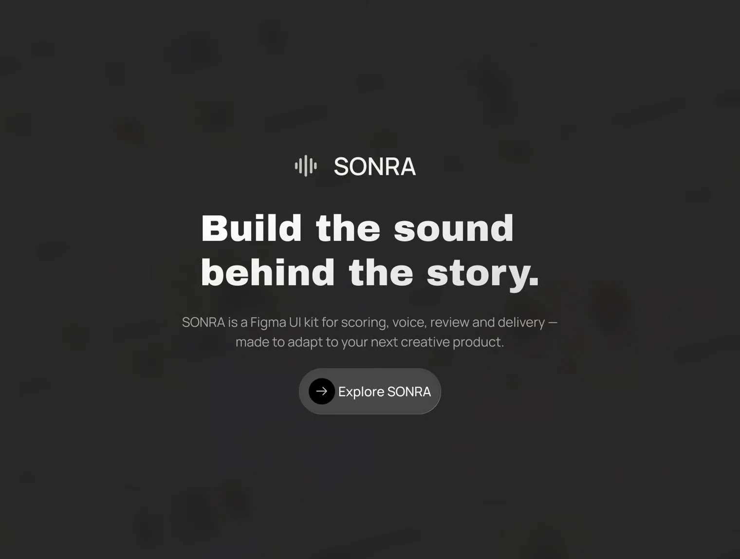 SONRA — AI Sound Studio UI Kit 8