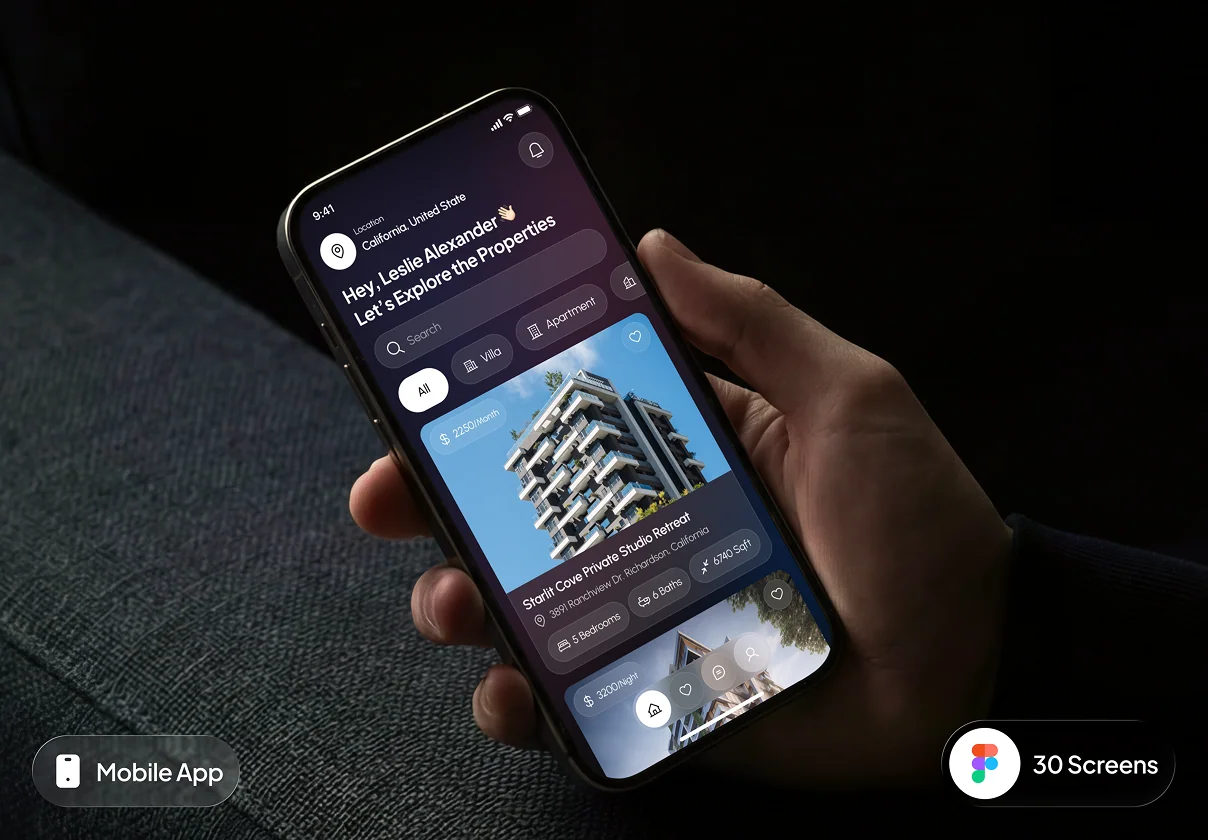 sores - Real Estate App UI Kit