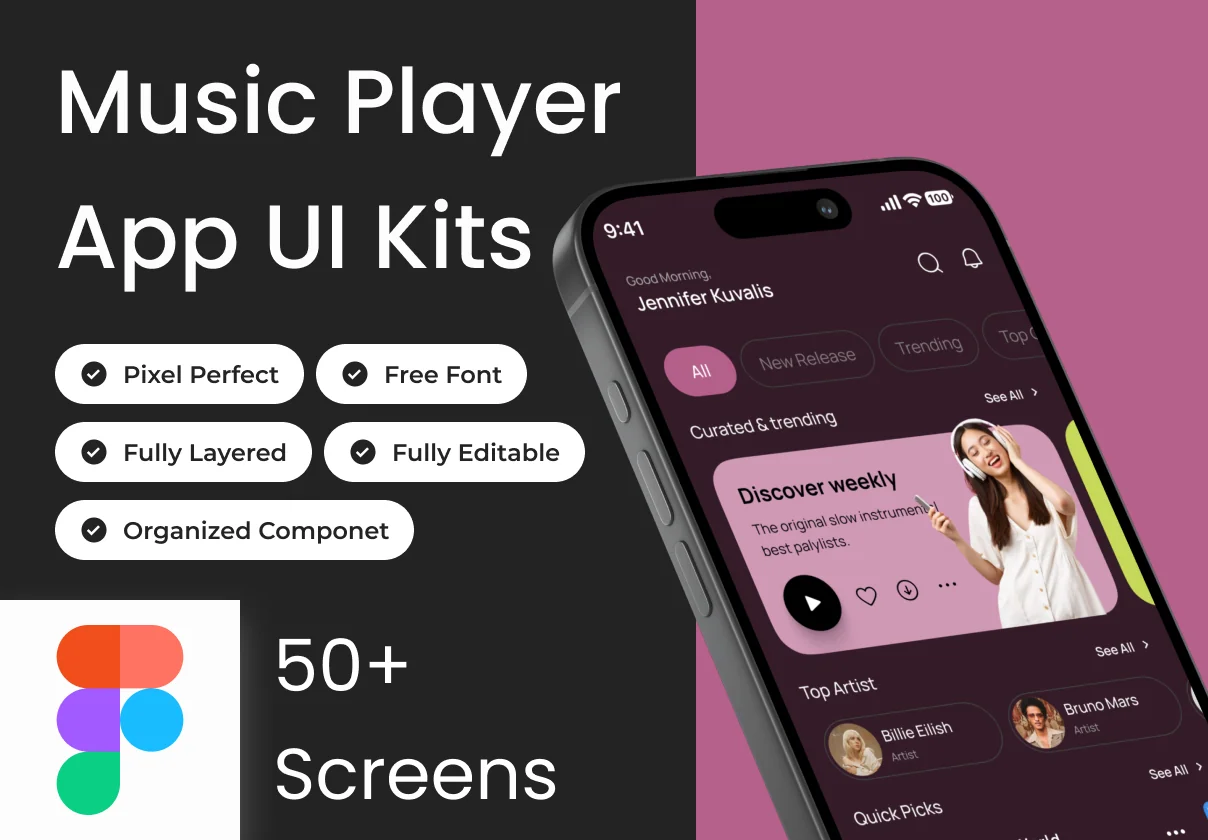 Soundly - Music Player App Ui Kits