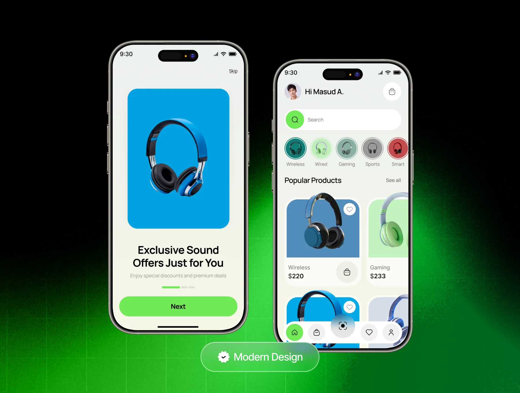Soundora - Online Headphone Ecommerce Store App UI Kit 3