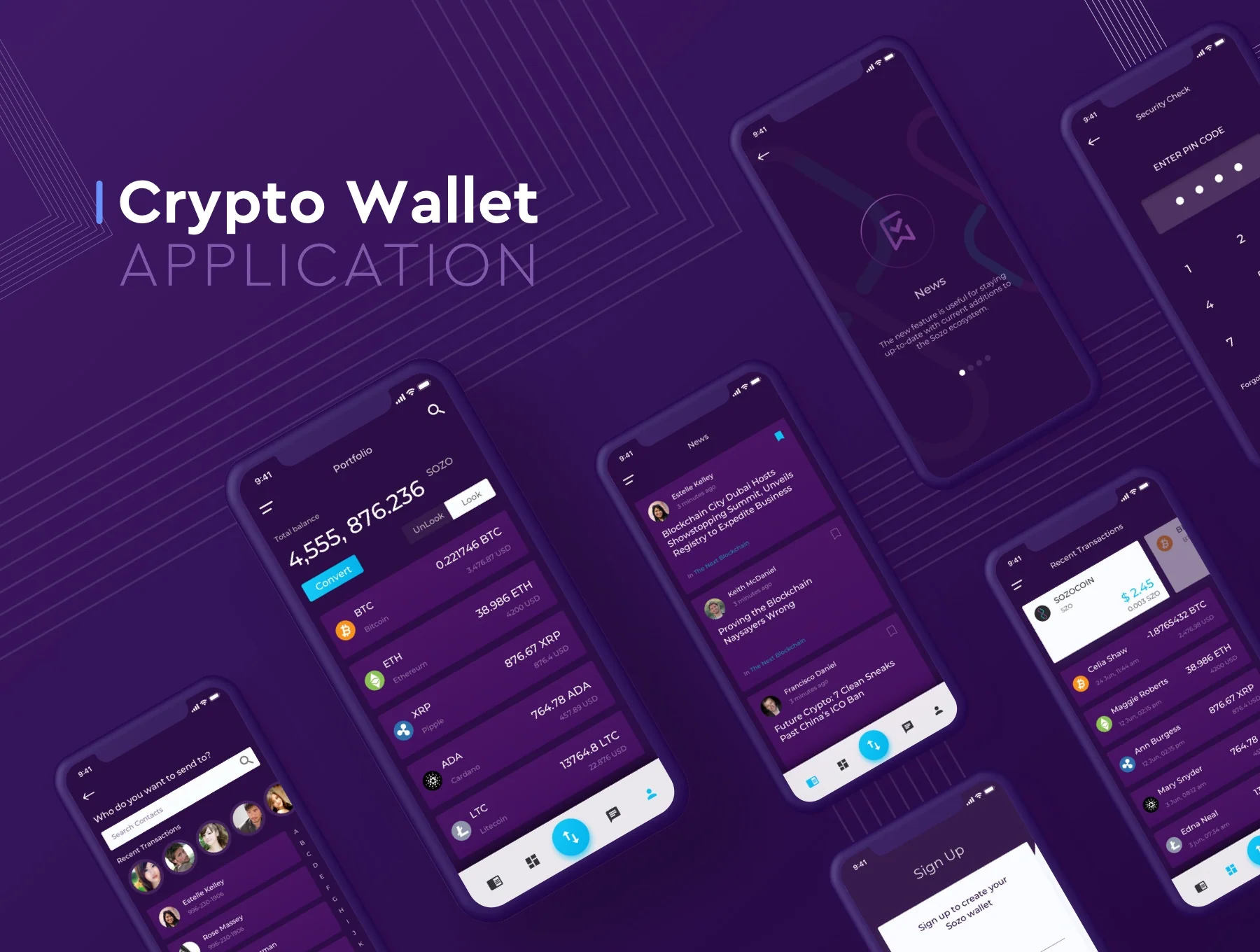 Sozo Wallet UI kit 3