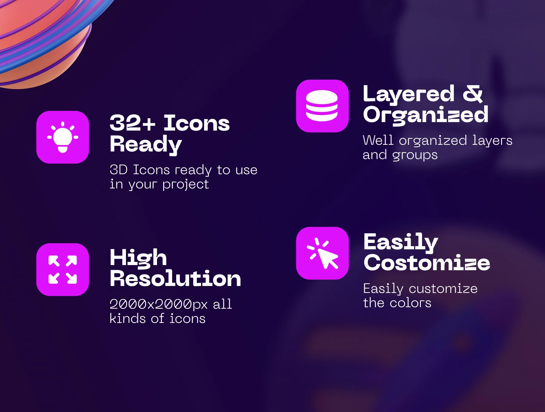 Space! 3D Icon Pack 3