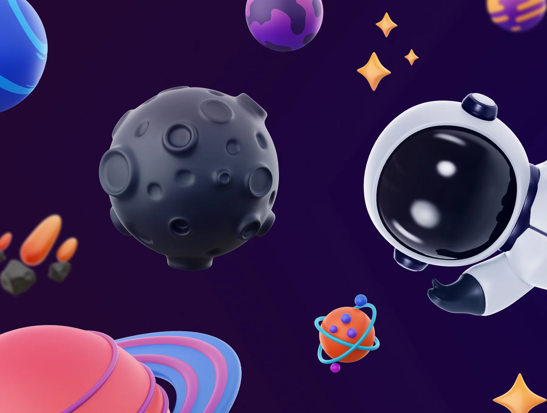 Space! 3D Icon Pack 7