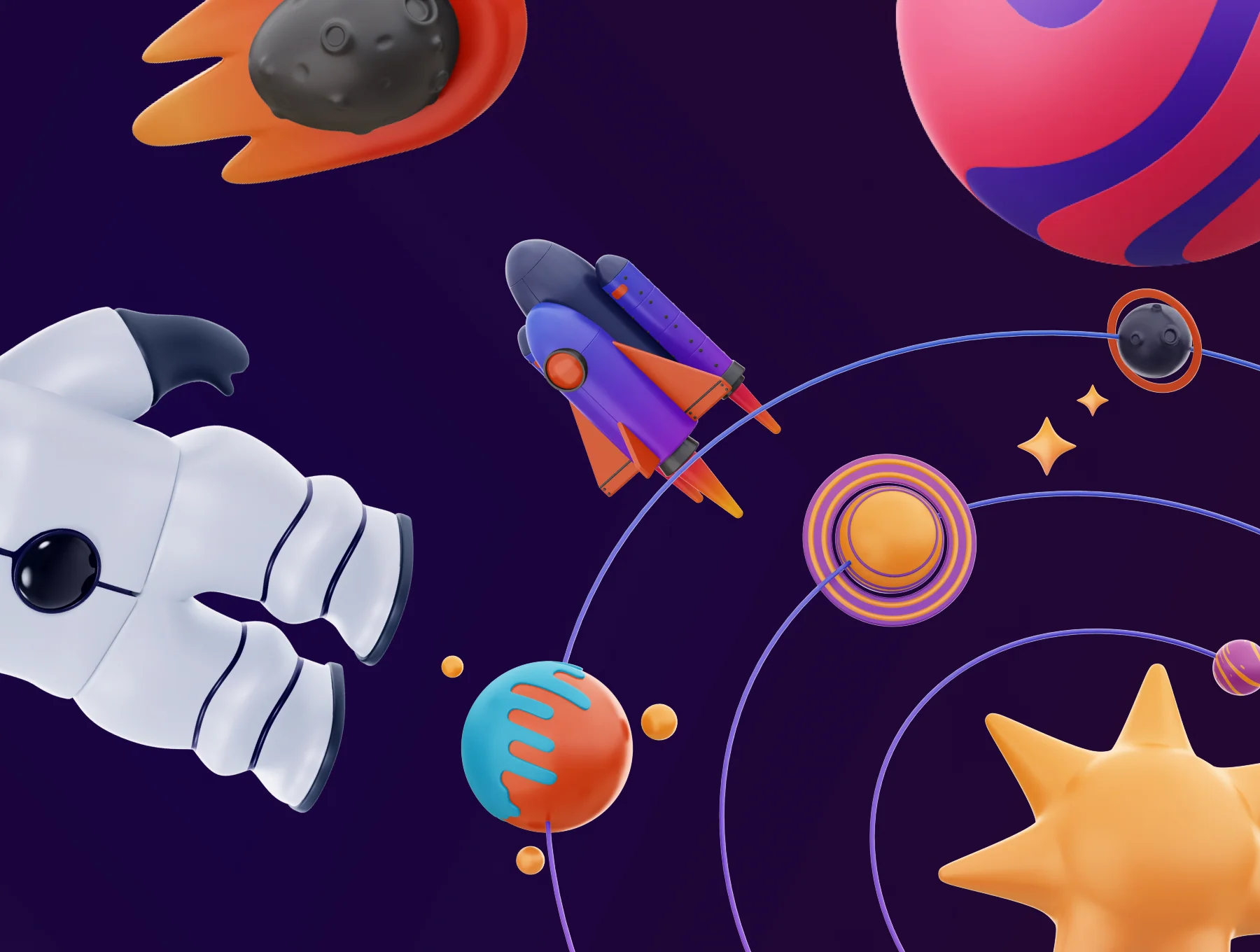 Space! 3D Icon Pack 8