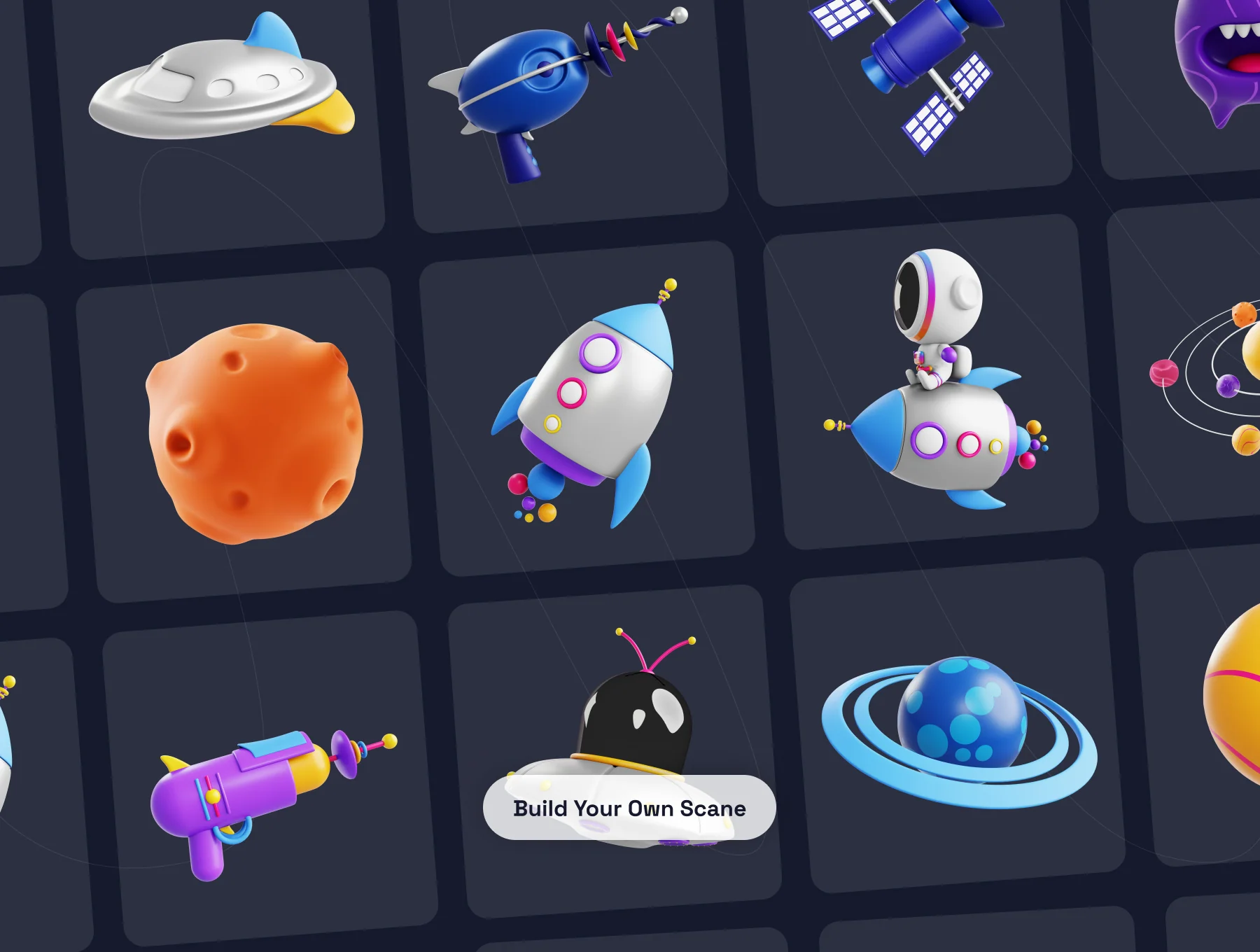 Space Odyssey 3D Icon Pack 6