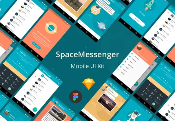 SpaceMessenger Mobile UI Kit