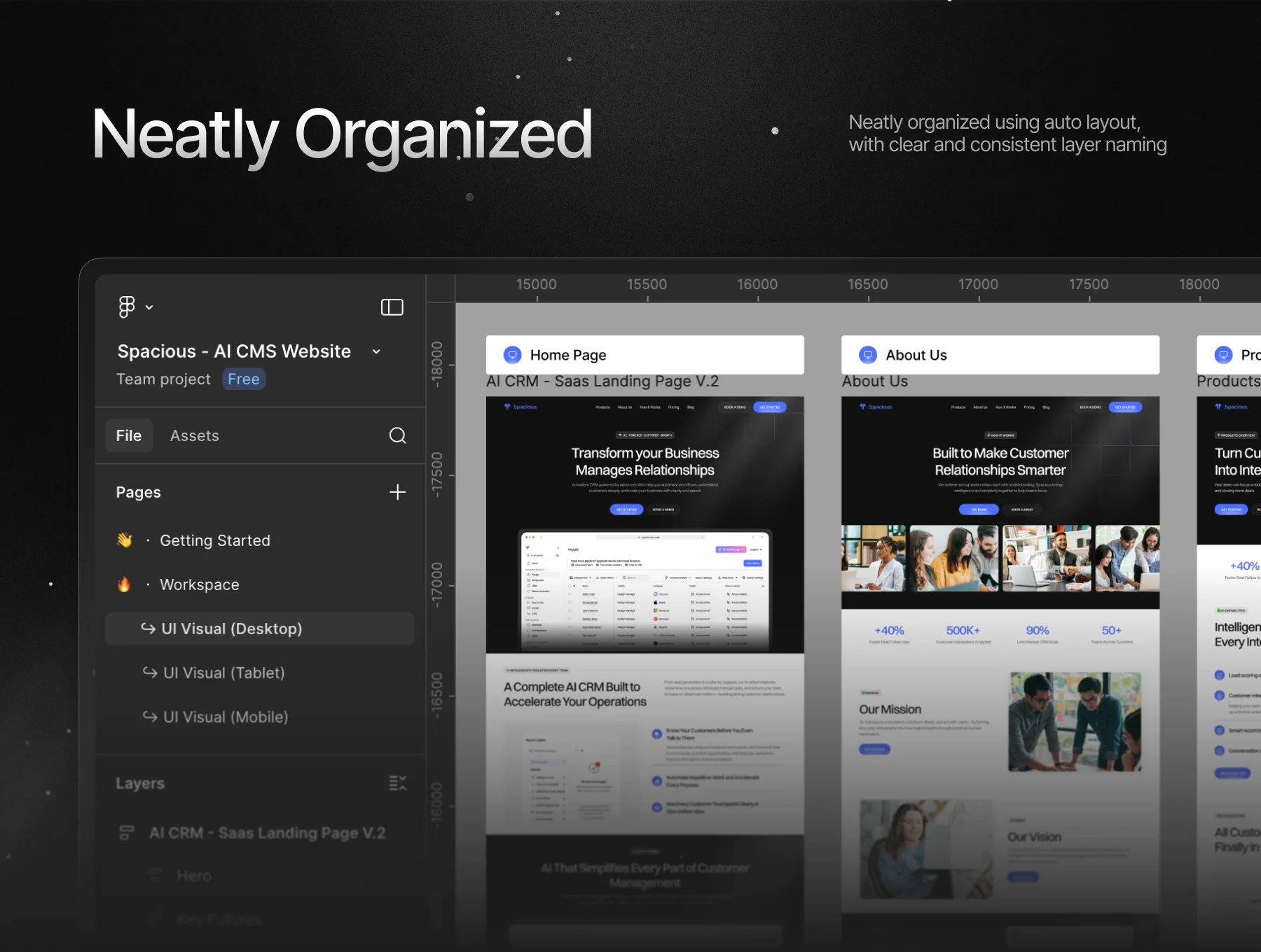 Spacious - AI CMS Website UI Kit 4