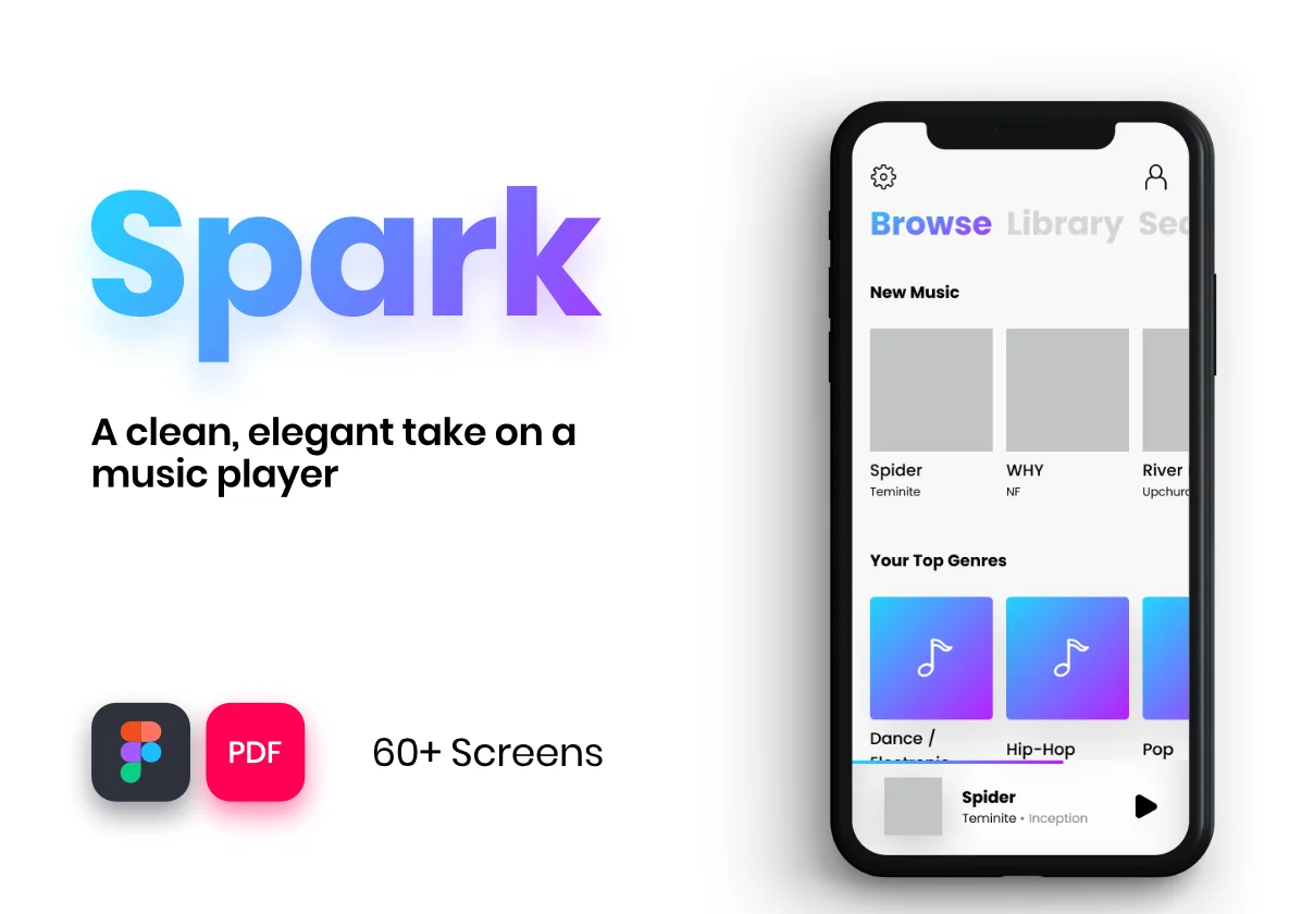 Spark Music UI Kit
