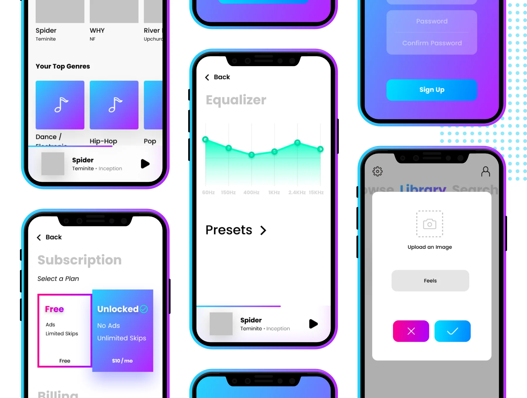 Spark Music UI Kit 5