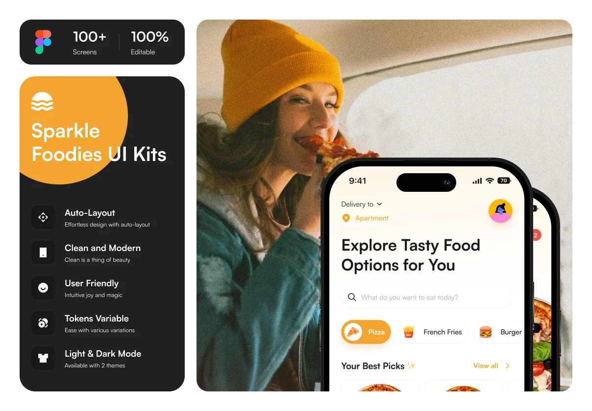 Sparkle Foodies UI Kits