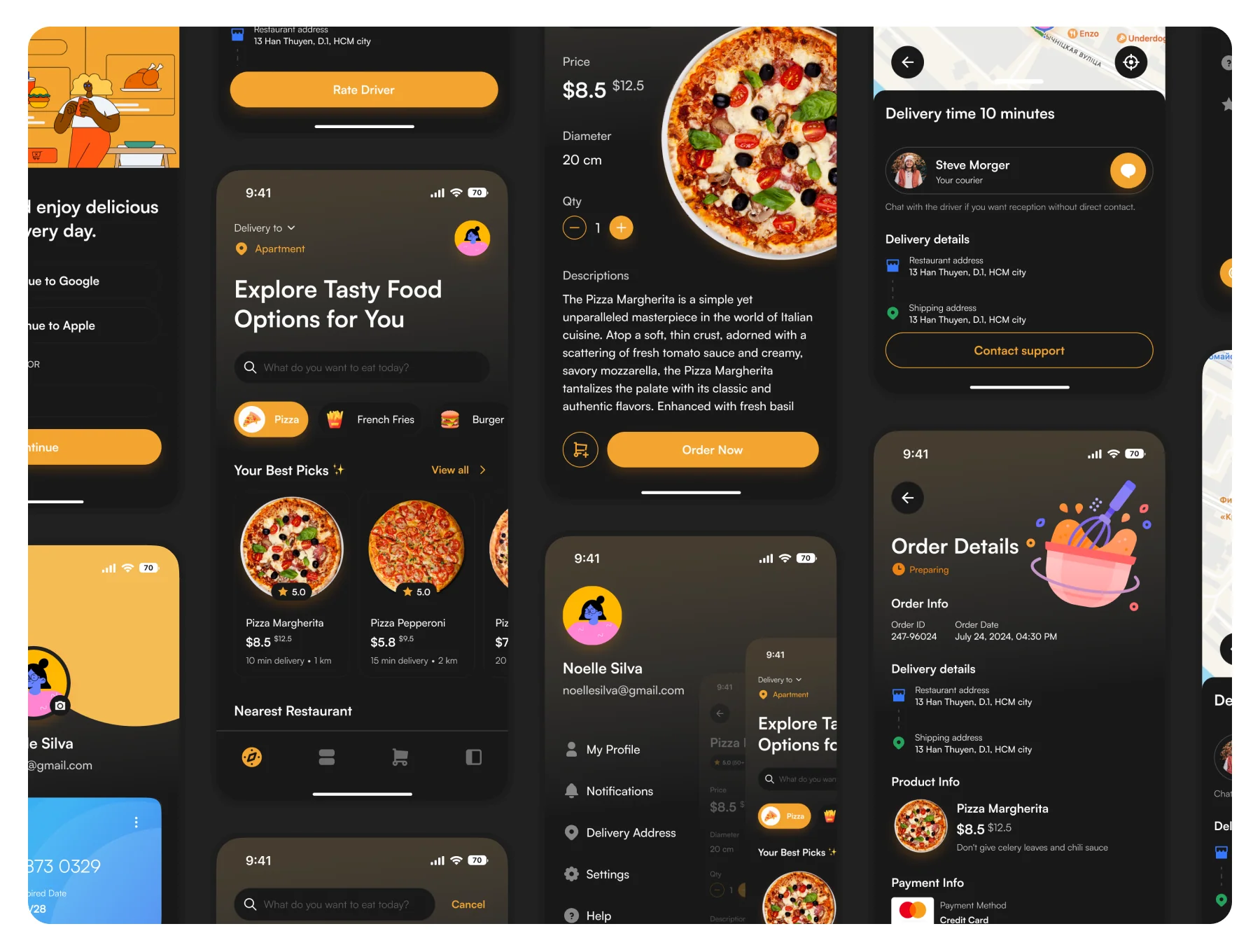 Sparkle Foodies UI Kits 4