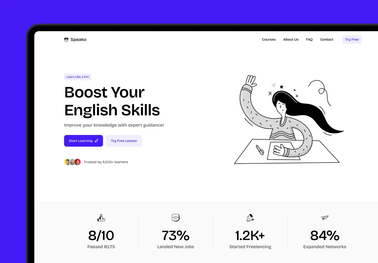 Speako – Online Courses Website