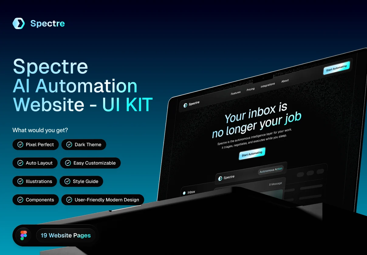 Spectre AI Automation  Website - UI KIT