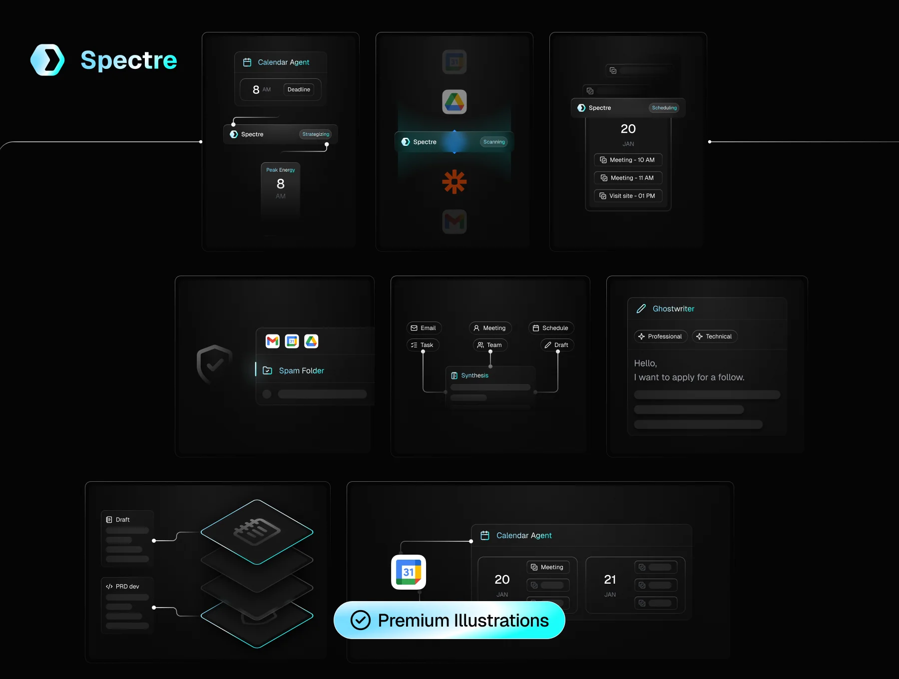 Spectre AI Automation  Website - UI KIT 7