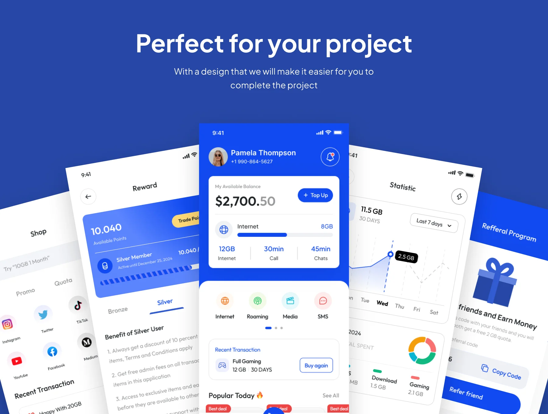 Speedy - Internet Provider App UI Kits 4