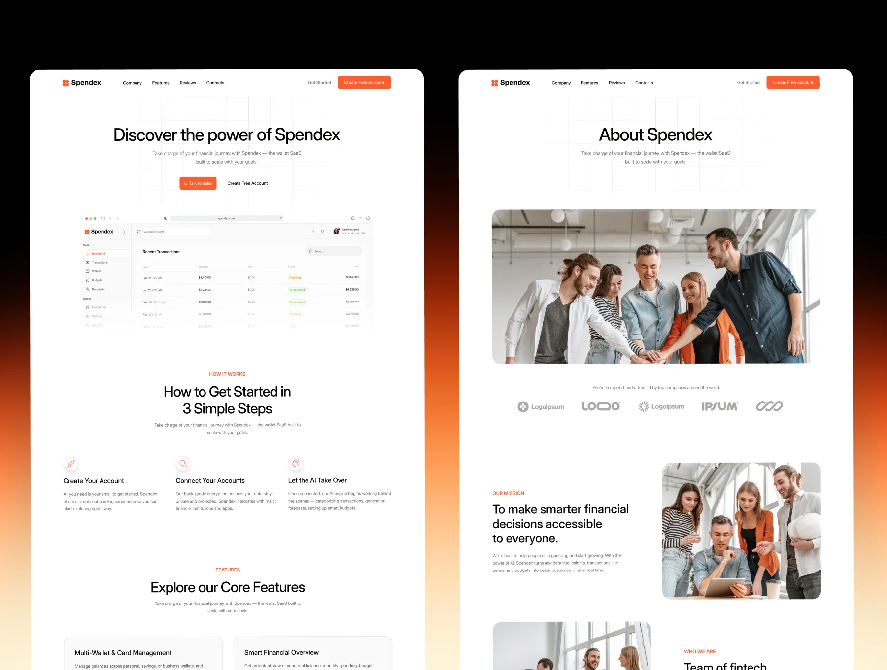 Spendex – Framer Template 3