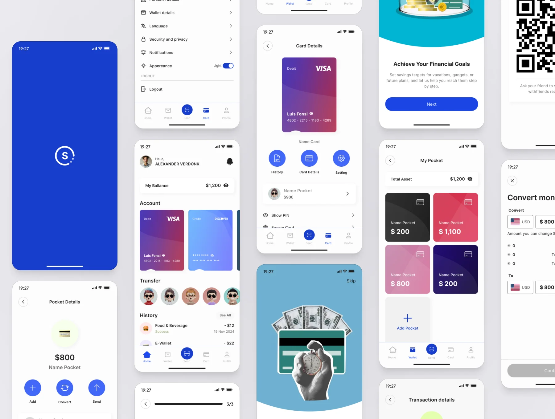 Spendly - Finance Wallet APP UI KIT 3