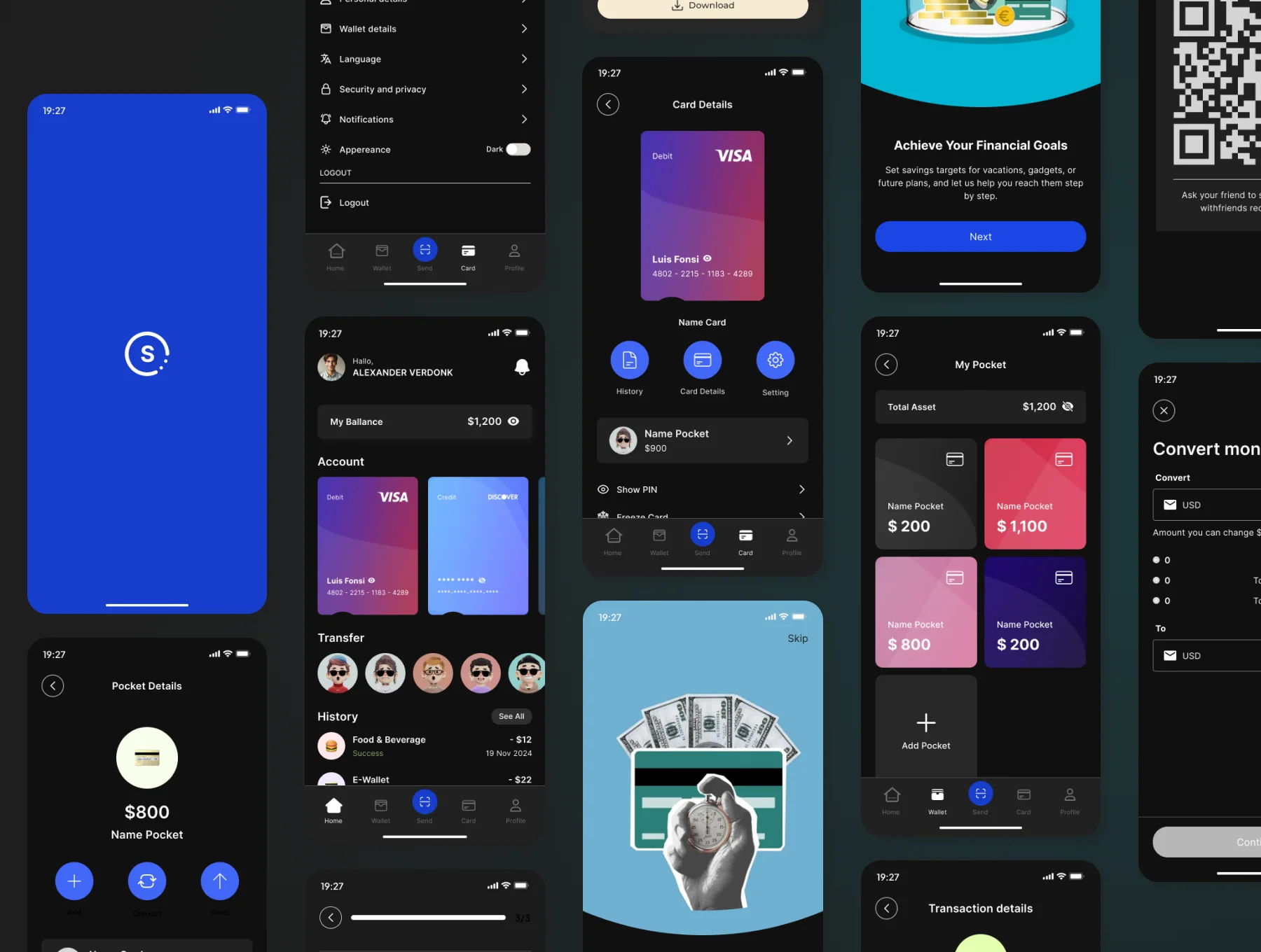Spendly - Finance Wallet APP UI KIT 4