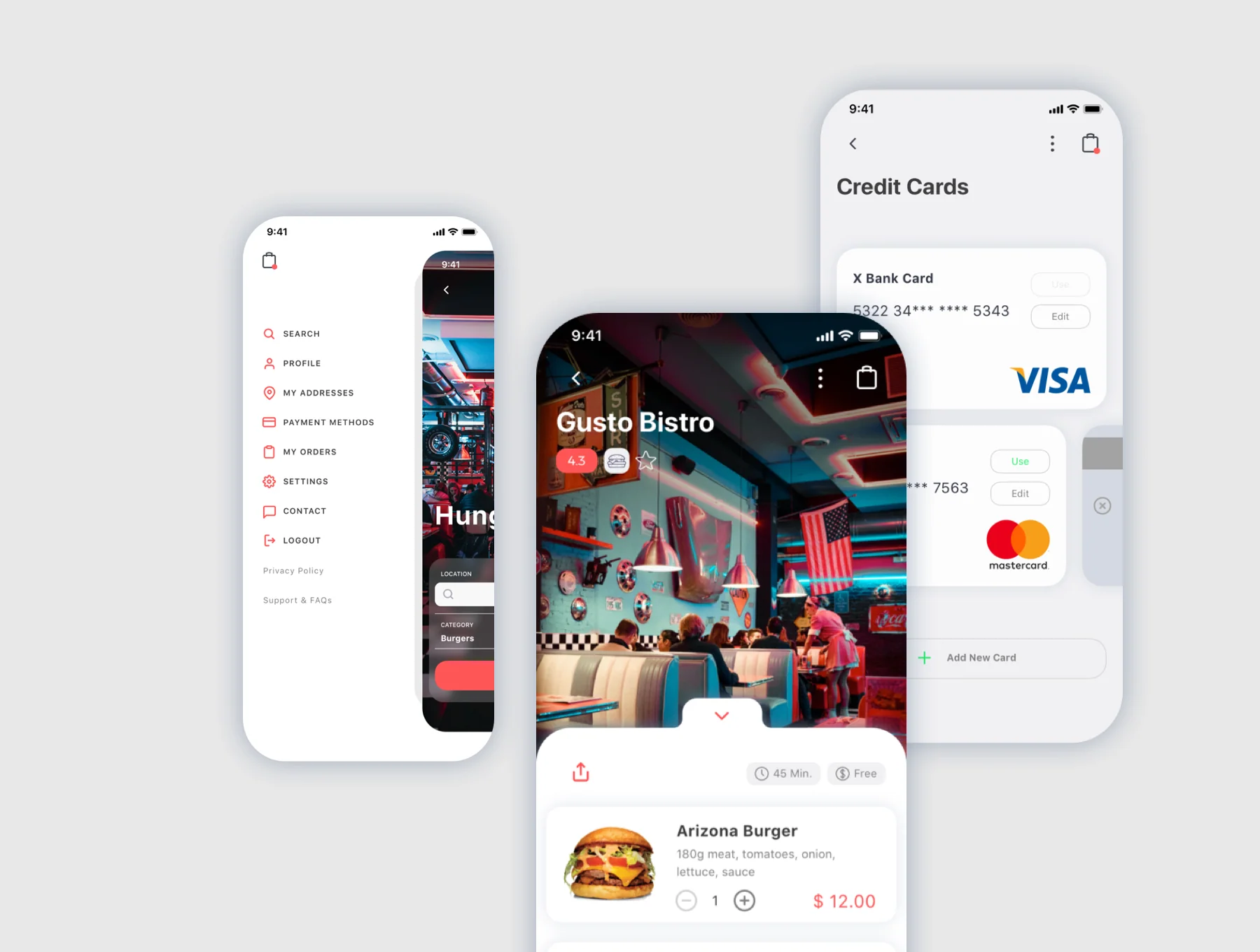 Spes Food Delivery App UI Kit 2