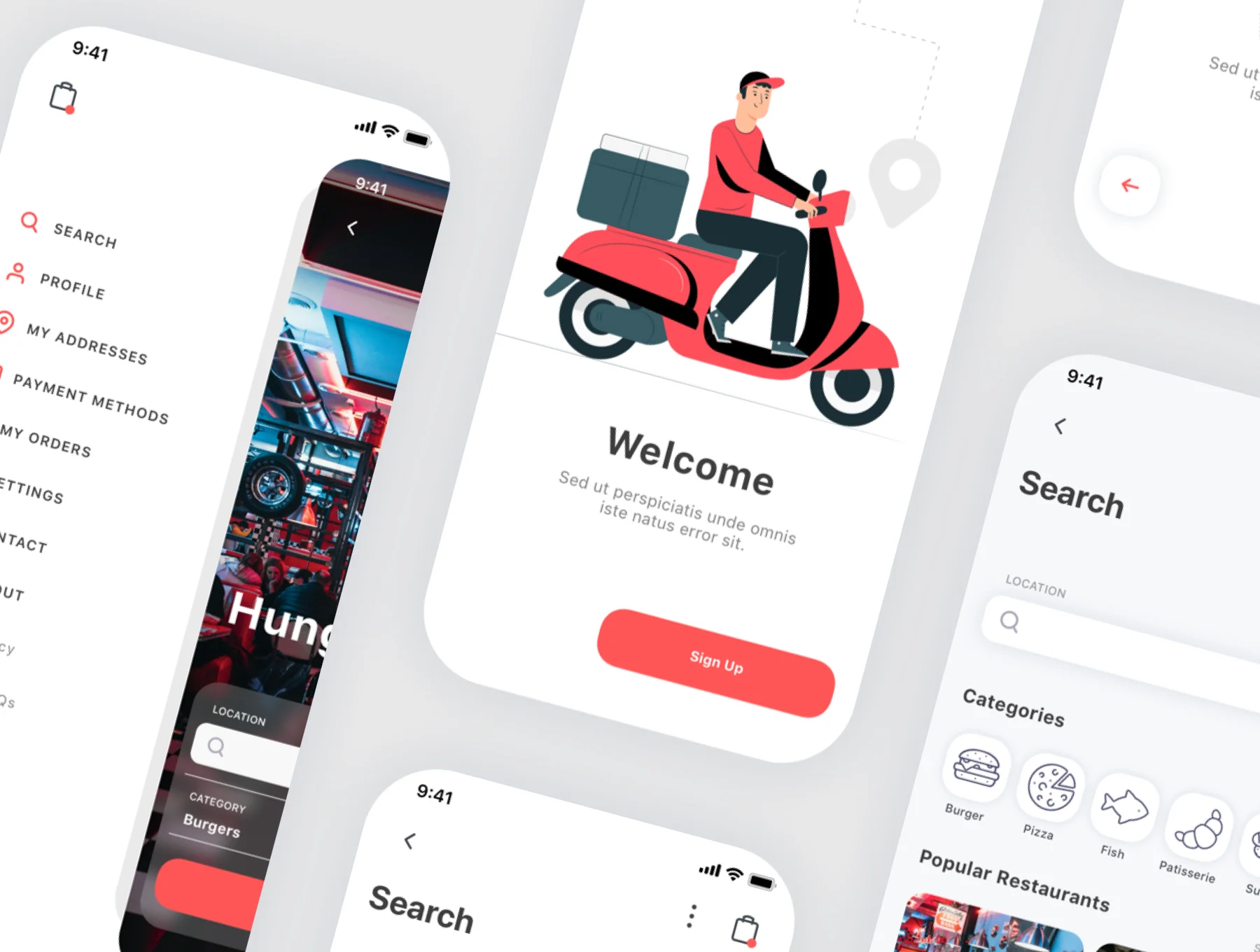 Spes Food Delivery App UI Kit 7