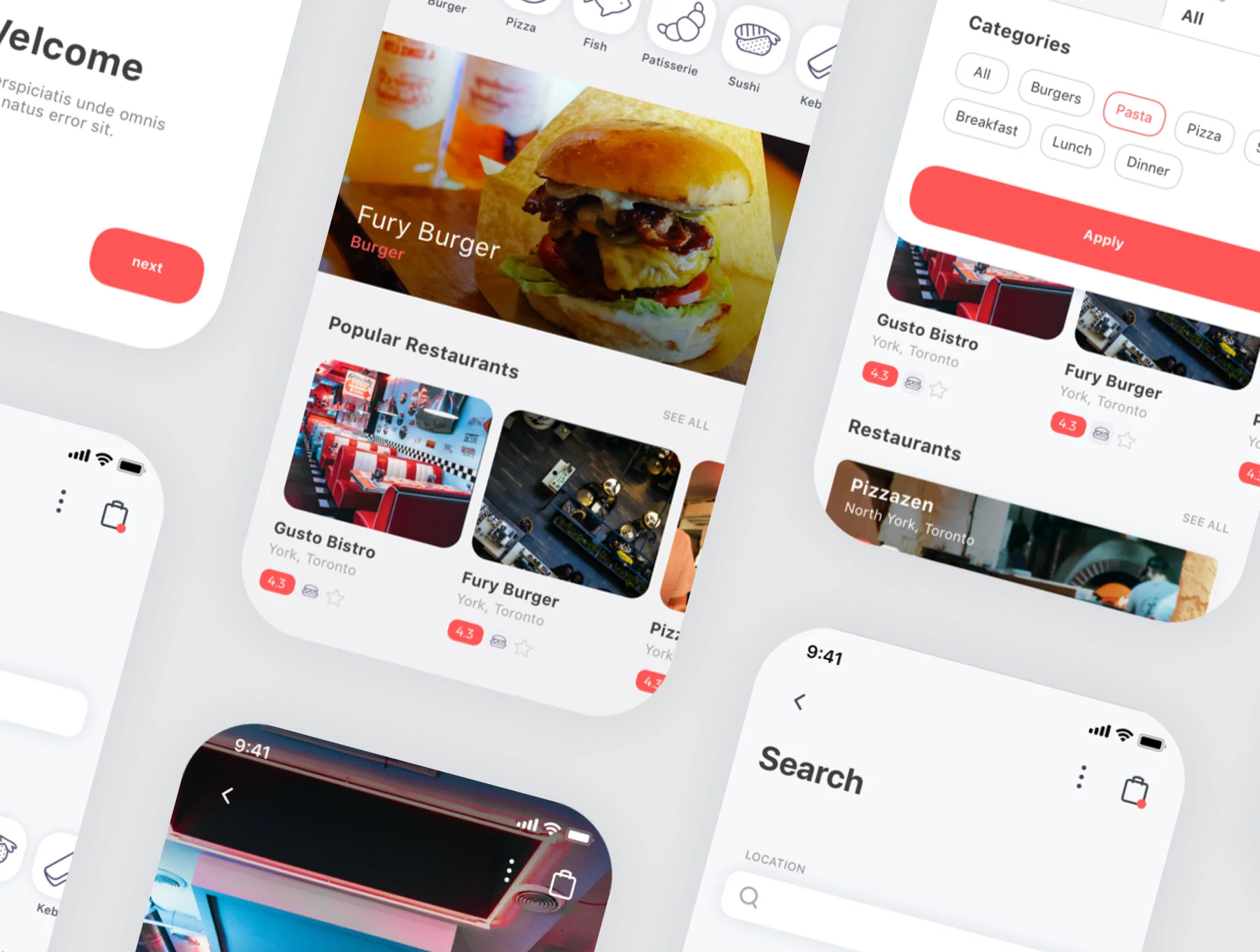 Spes Food Delivery App UI Kit 8