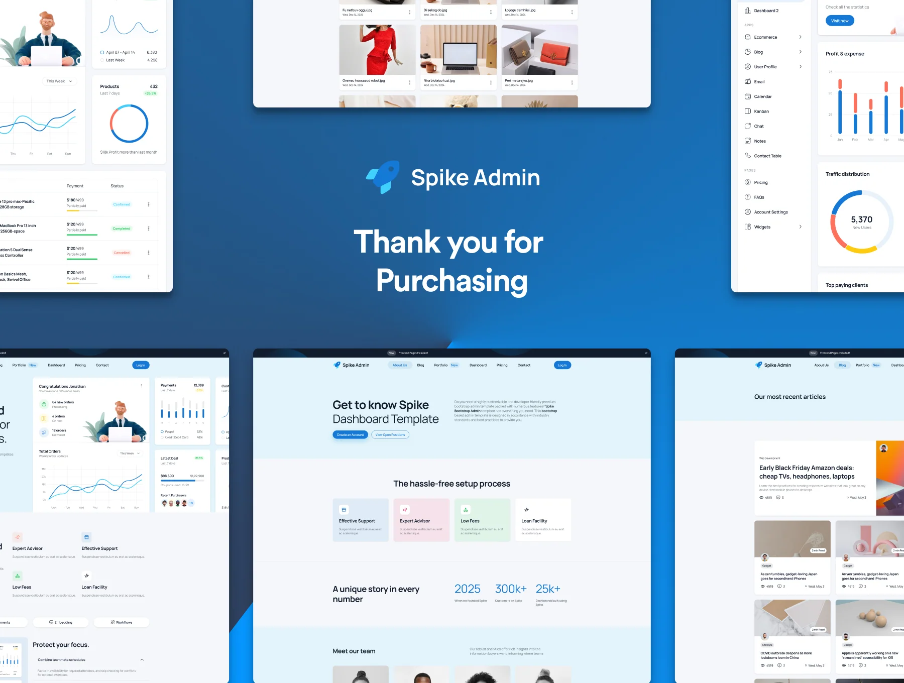 Spike Bootstrap Admin Template 4