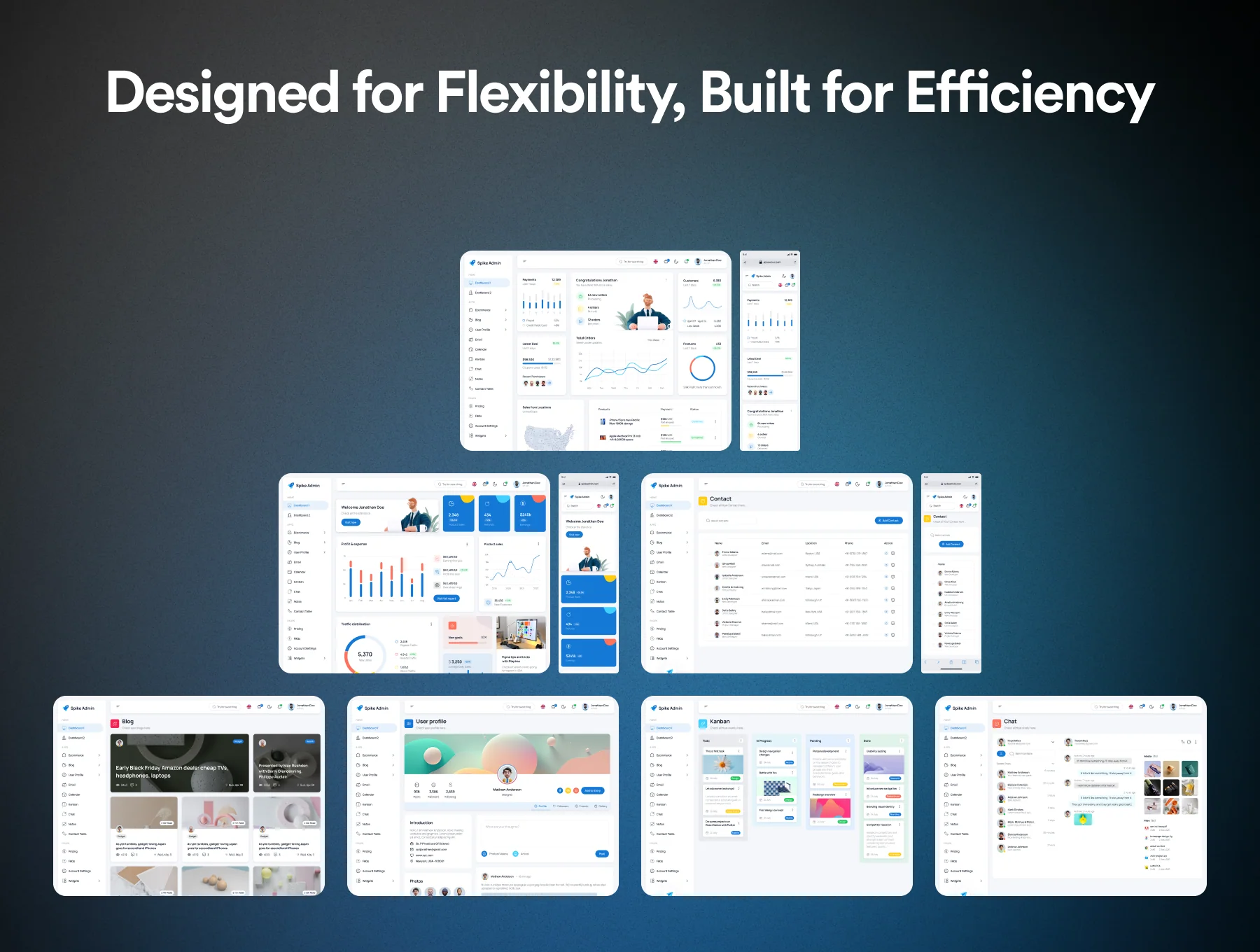 Spike React Tailwind Admin Template 3