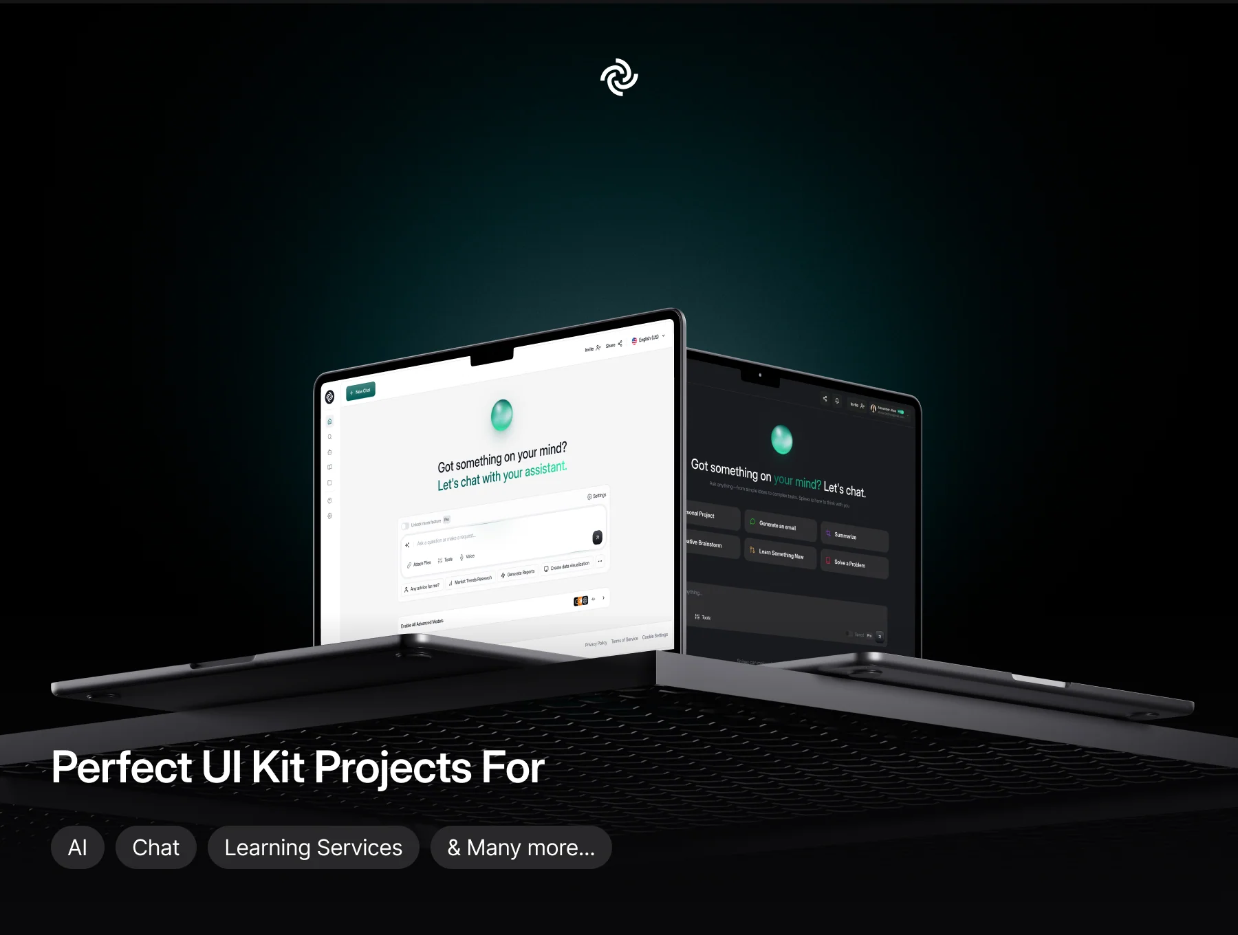 Spinex - AI Dashboard UI Kit 4