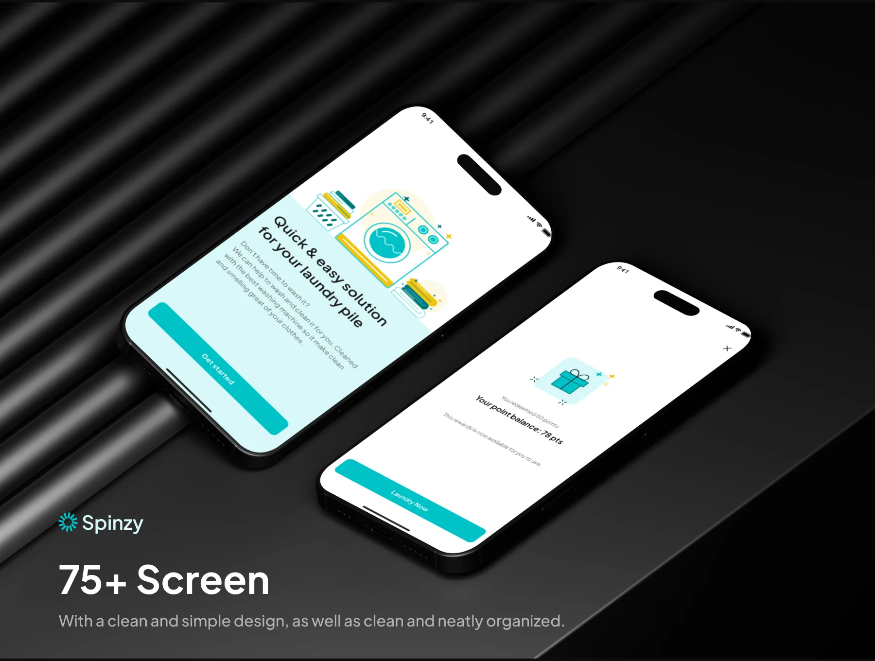 Spinzy - Laundry Mobile App UI Kit 4