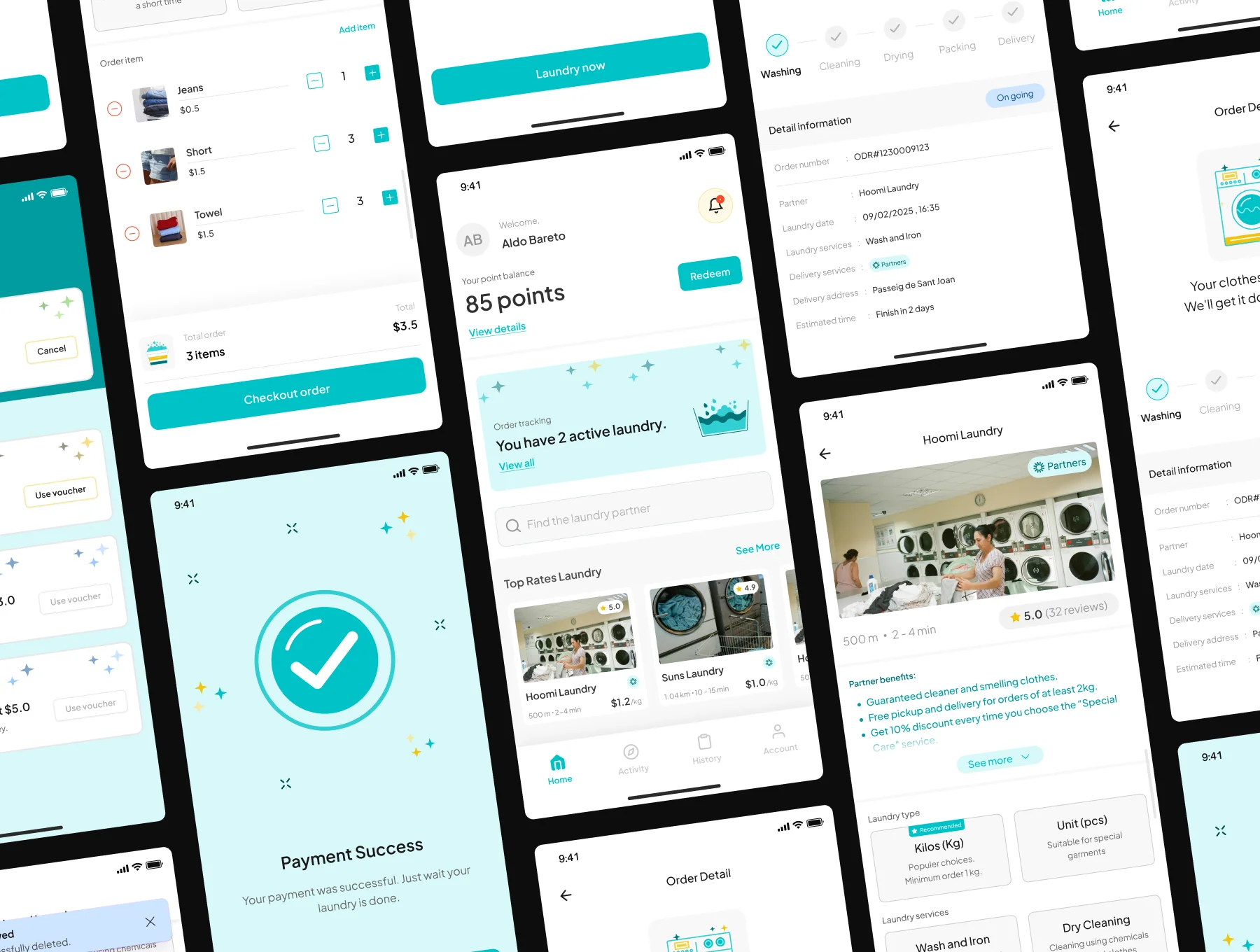 Spinzy - Laundry Mobile App UI Kit 5