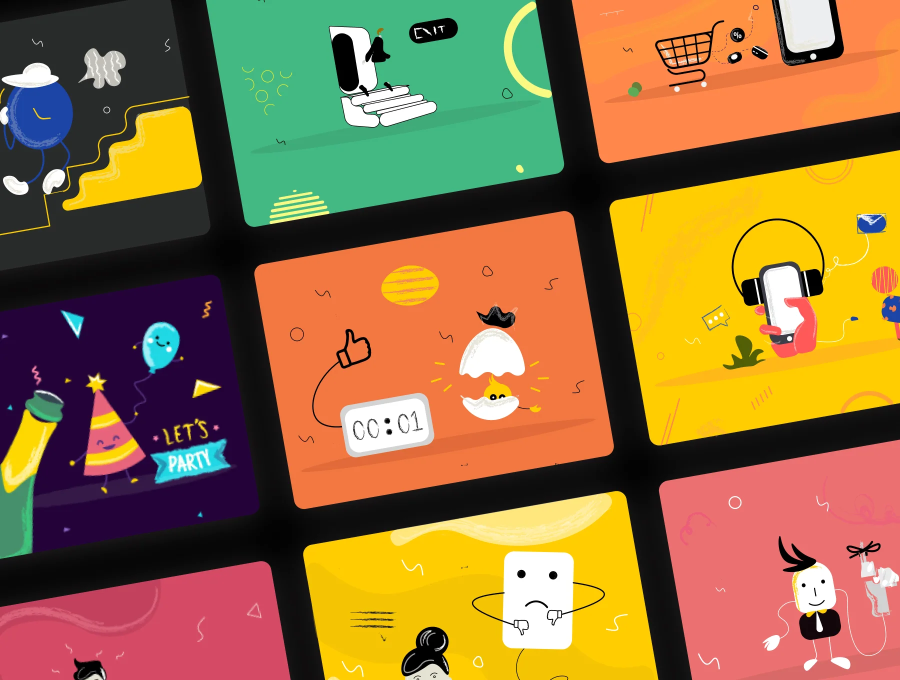 Splashy illustrations 3