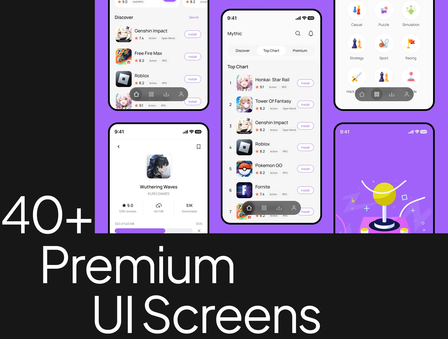 Game Store App UI Kit 5