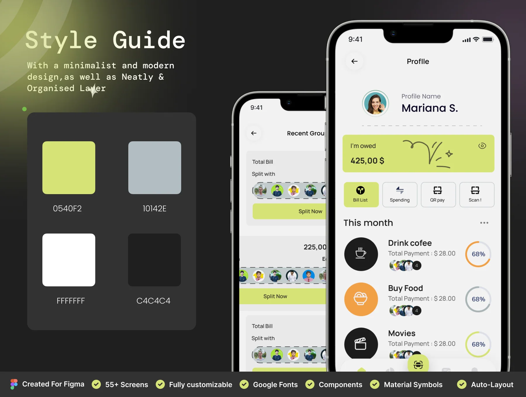 Split-Ease | Split Bill & E-wallet UI Kit 5