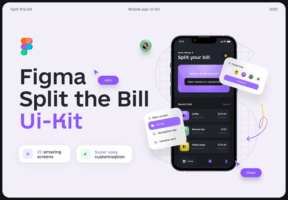 Split the bill UI-Kit