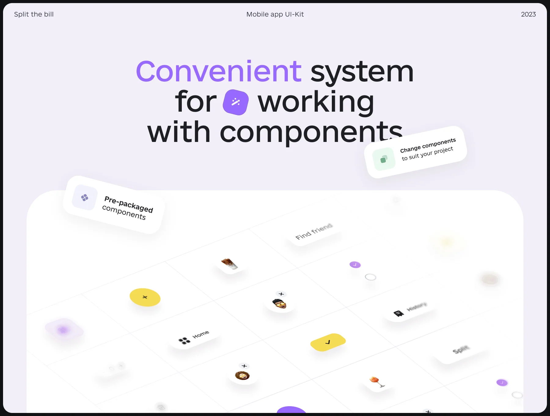Split the bill UI-Kit 4