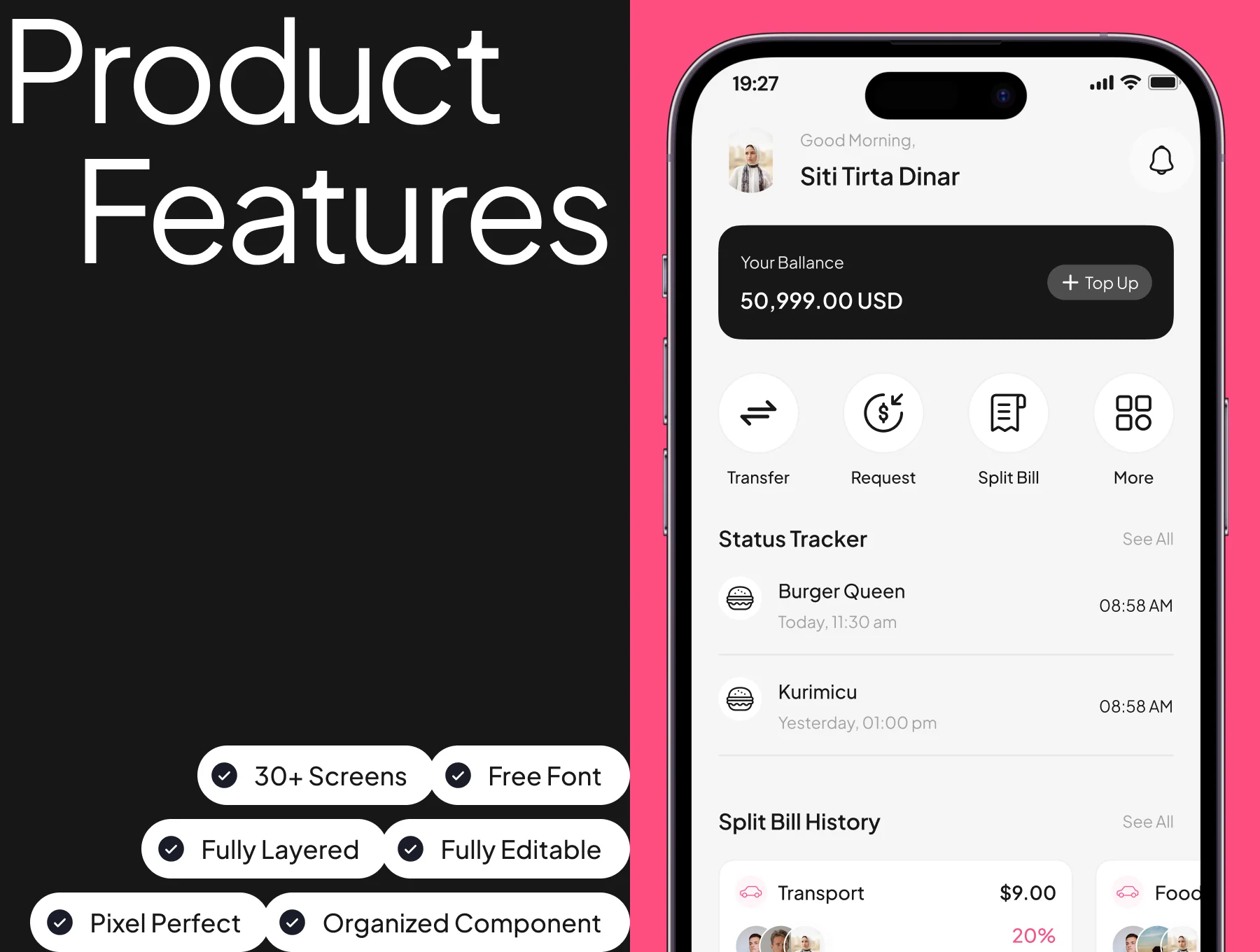 SplitBill App UI Kit