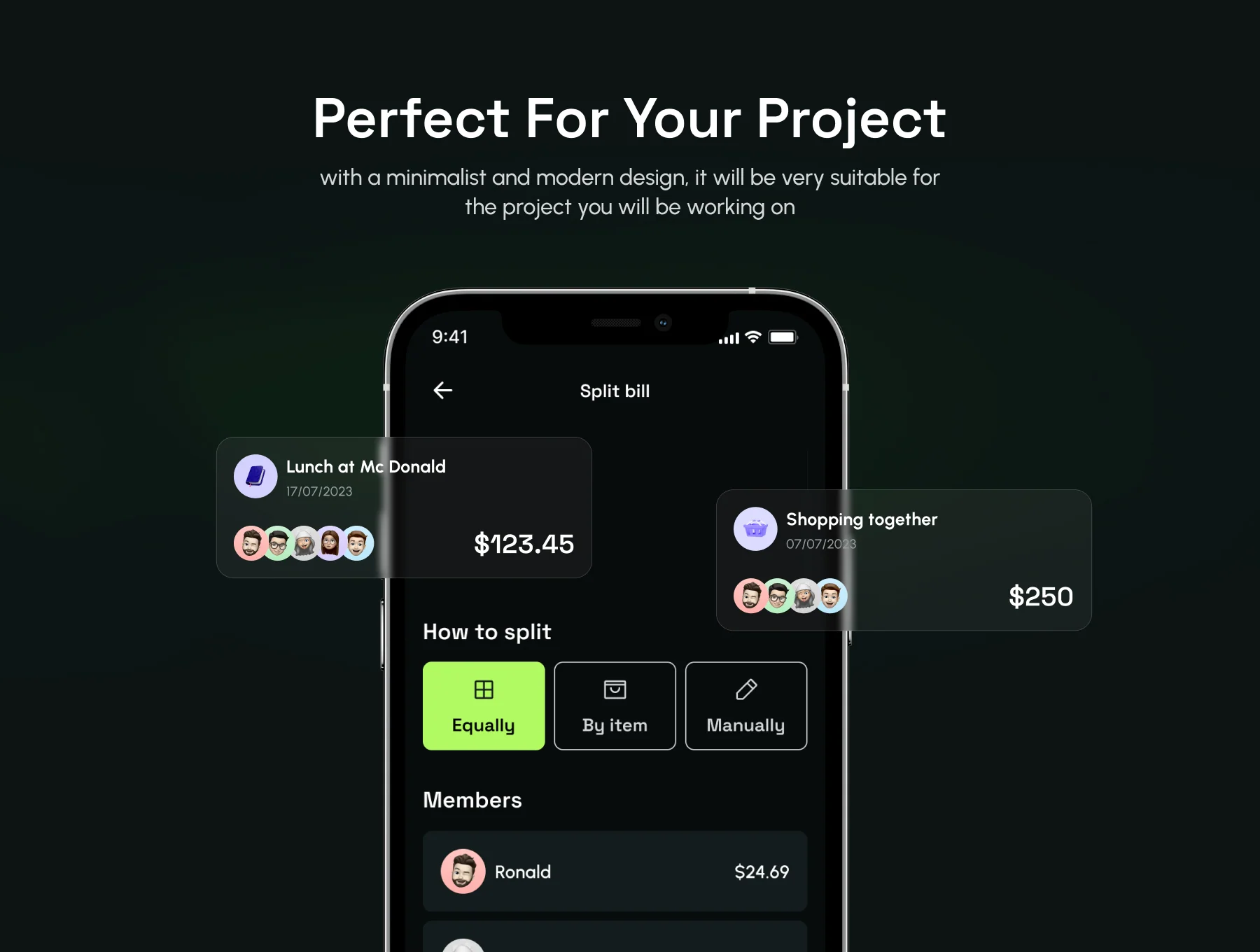 SplitZ: Split Bill  & E-wallet UI Kit 3