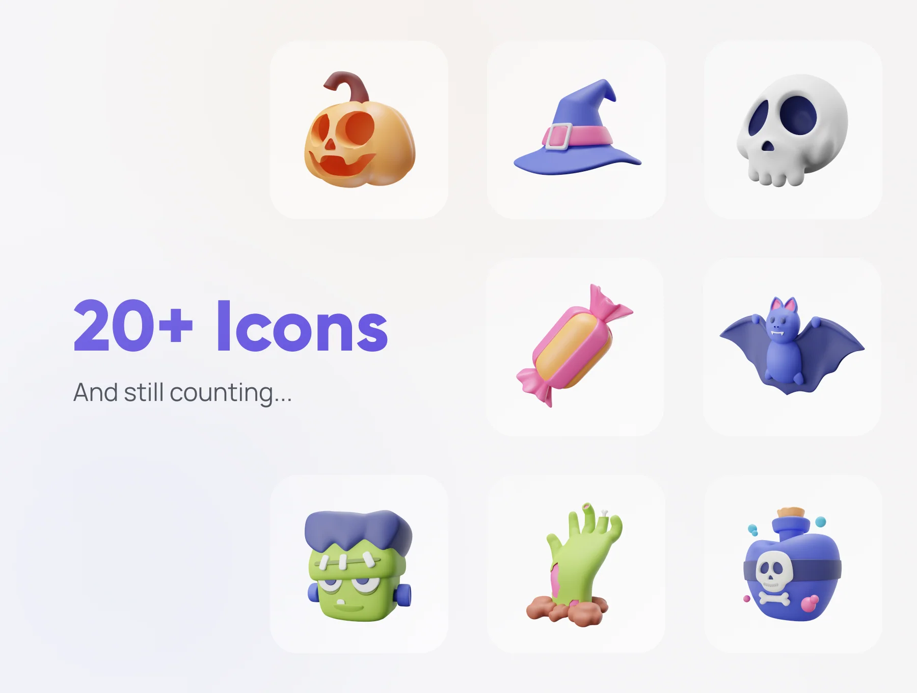 Spooky - Halloween 3D Icon Set 7
