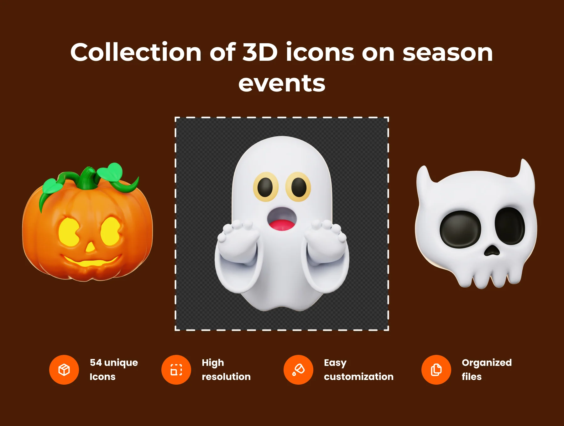 Spooky Halloween 3D Illustration Pack 2