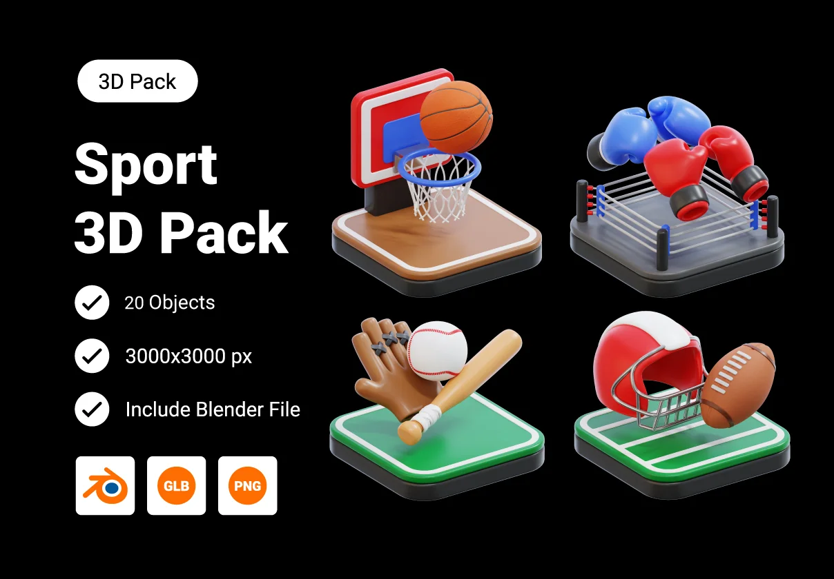 Sport 3D Icon Pack