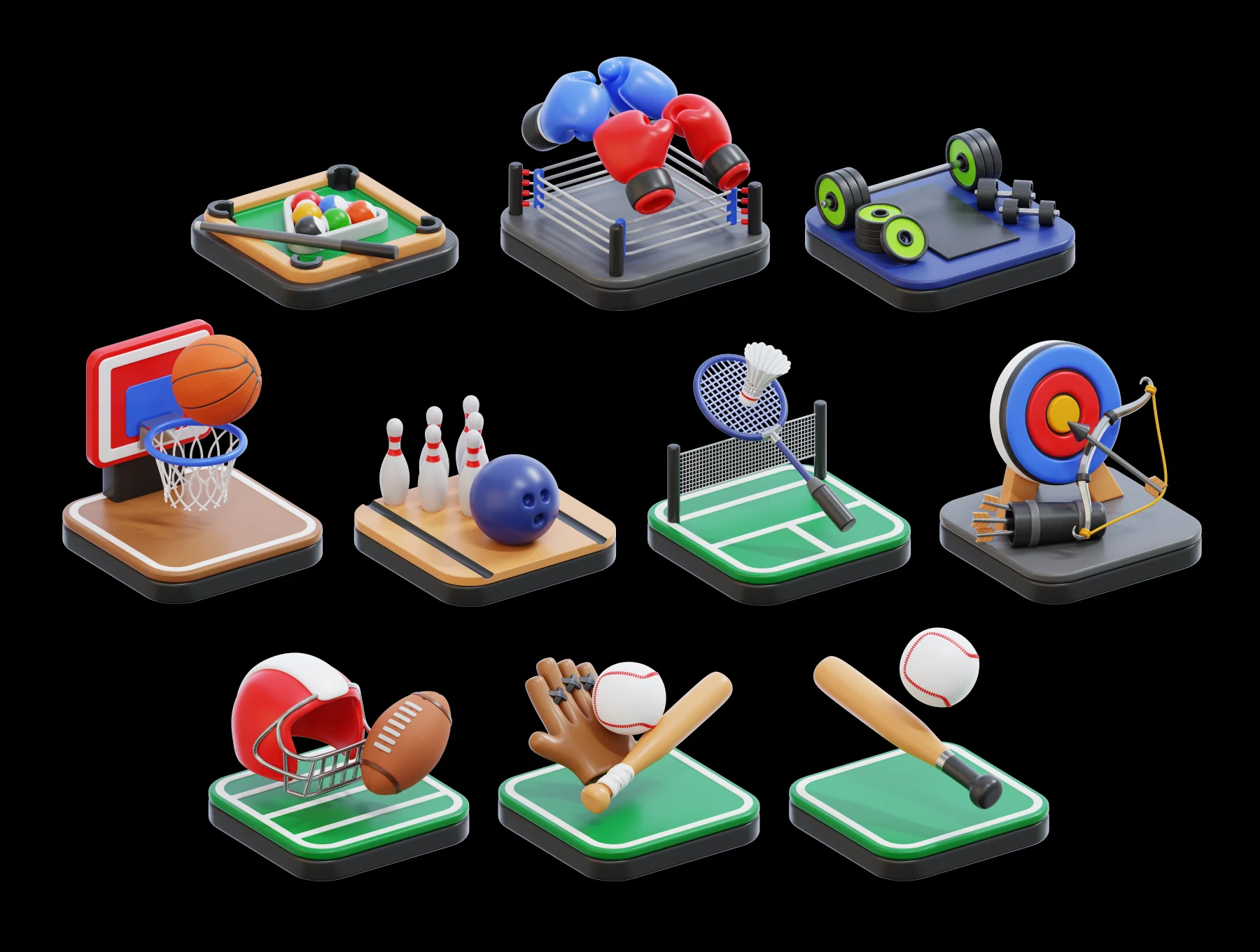 Sport 3D Icon Pack 6