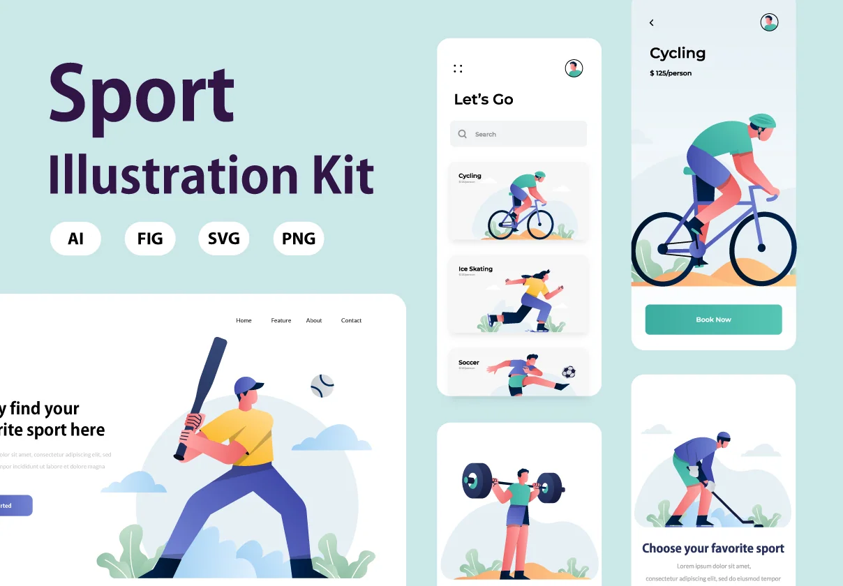 Sport Illustration Kit Vol.1