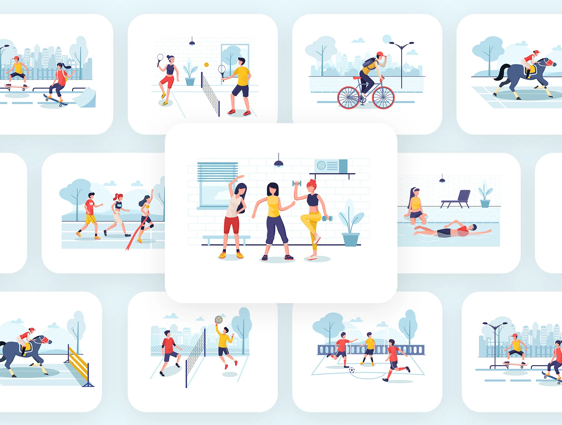 Sport Illustrators Pack 2